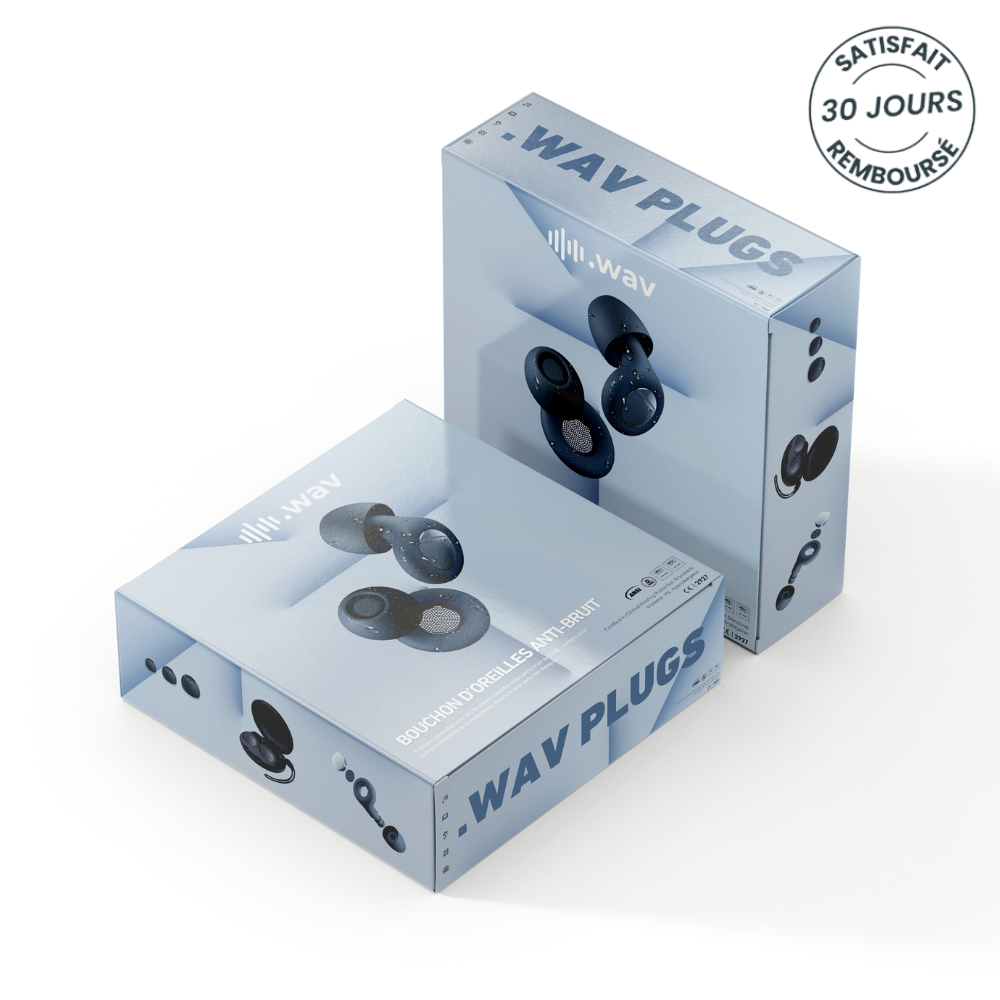 Bouchons d'oreilles WavPlugs + Boîtier Offert