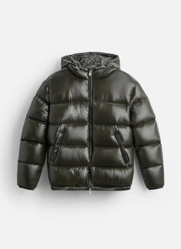 100% Daunen-Pufferjacke