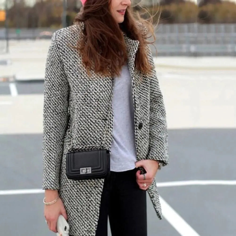 Cheska | Lange Jacke Wollmantel