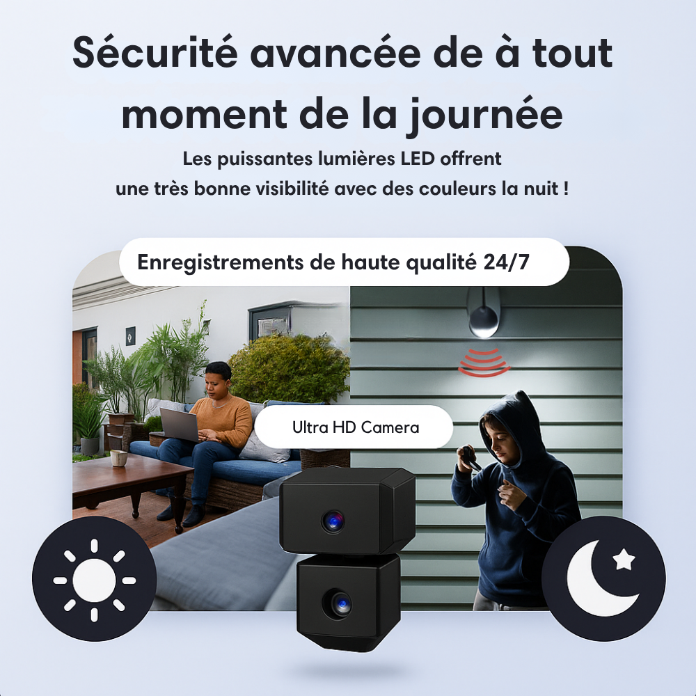 SafeCam Pro™ | Toujours sécurisé - même sans internet ni électricité