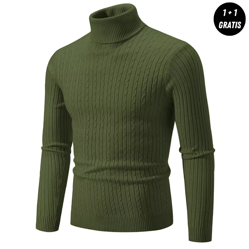 Elio | Knitted jumper with turtleneck