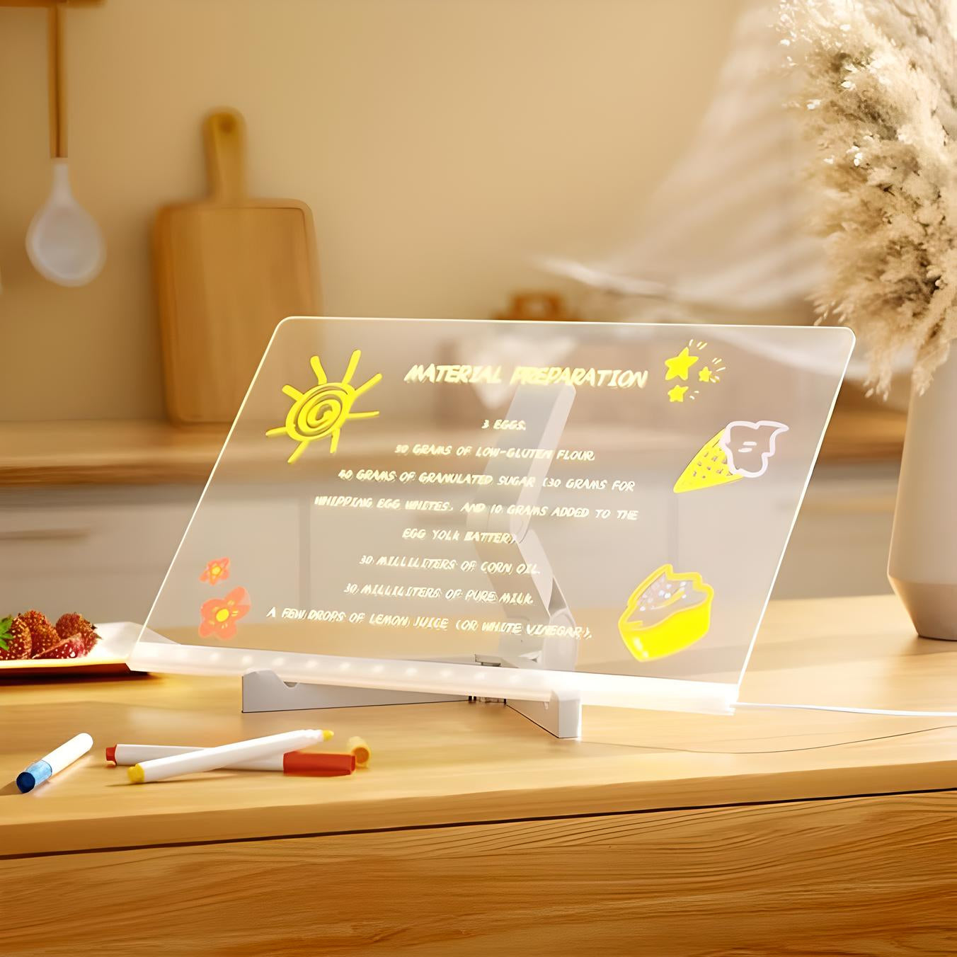 Tablette à dessin Magique LED (7 crayons lumineux inclus)