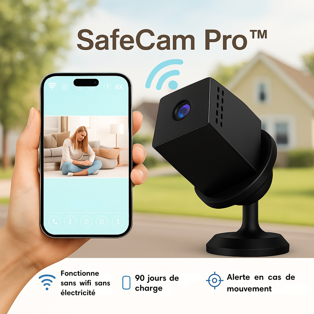 SafeCam Pro™ | Toujours sécurisé - même sans internet ni électricité