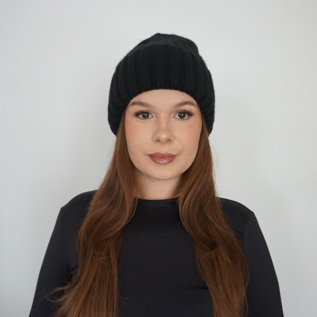 Bonnet d'hiver pour femme 100% soie