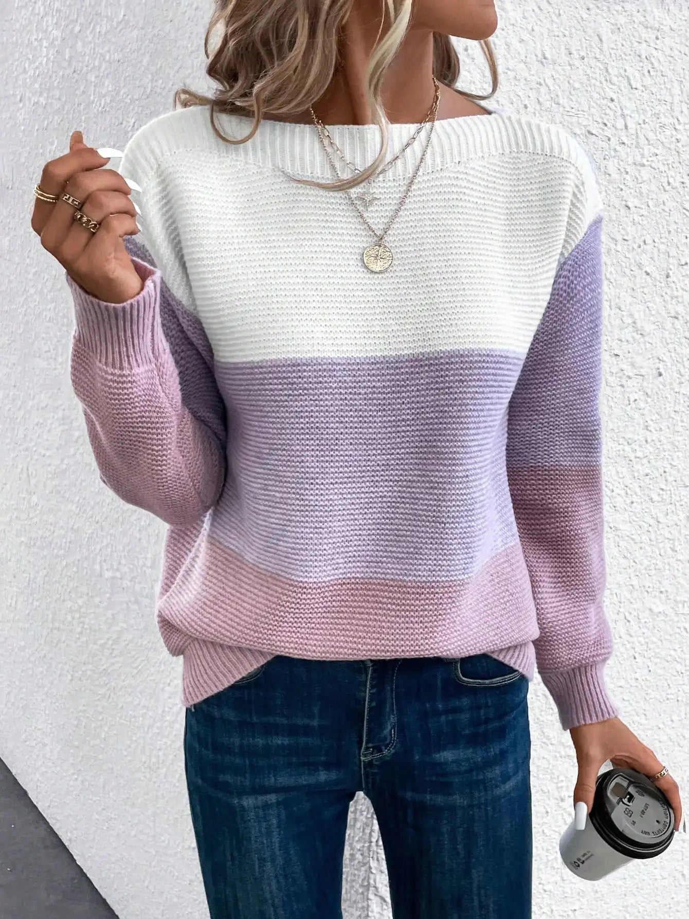 Emma | Elegant Three-color Sweater