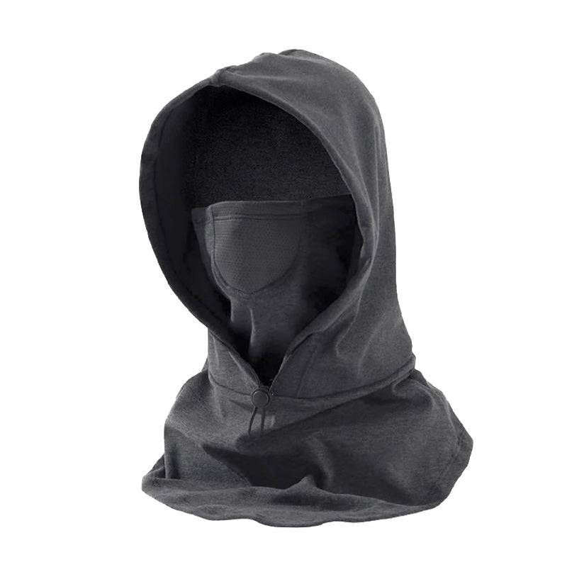 Hooded Face Mask with Neckwarmer for Cycling