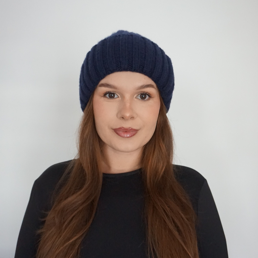 Bonnet d'hiver pour femme 100% soie