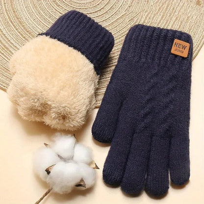 Taktile Winterhandschuhe mit warmem Futter