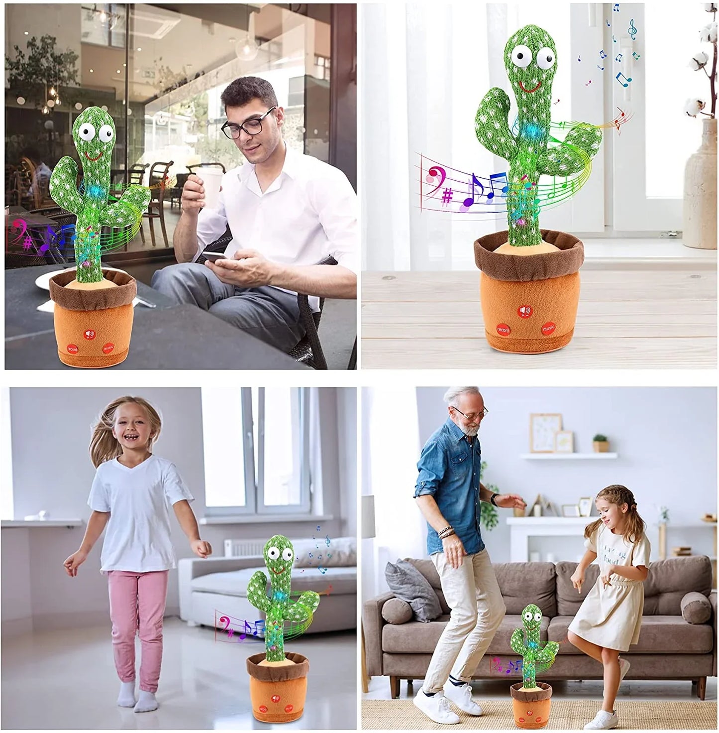 CactusBuddy | Répète les mots et chante - Jouet interactif