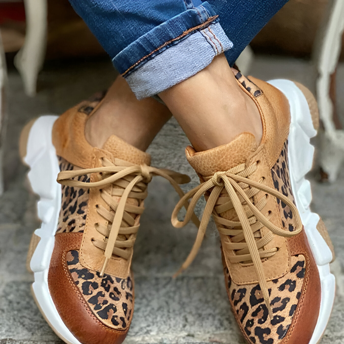 Danuta | Comfortable Leopard Sneakers