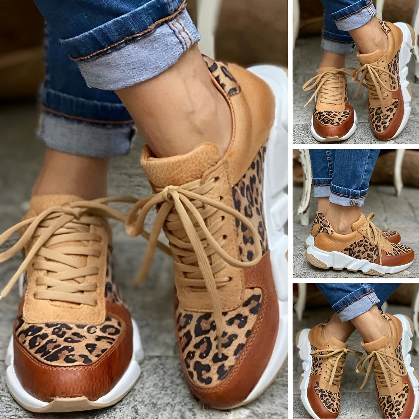 Danuta | Comfortable Leopard Sneakers